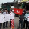 पेट्रोल डीजल की मूल्यवृद्धि के खिलाफ वामपंथी समाजवादी दलों ने किया प्रदर्शन