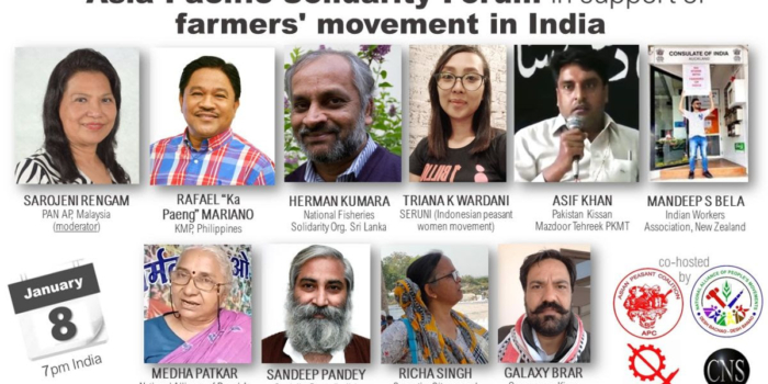 Asia Pacific Solidarity Forum in Support of Farmers’ Protest​ in India